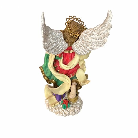 Vintage Angels Beside Me 2002 Rebecca Yuletide Joy Guardian Angel Figurine - Picture 7 of 14